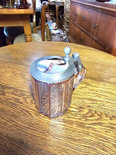 Historischer glasbierkrug - historischer,
