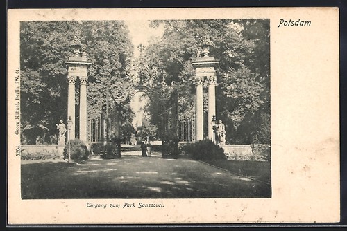 Potsdam eingang zum - potsdam,, park