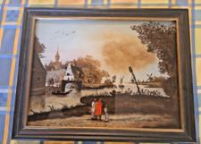 antike Hinterglasmalerei