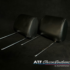 BMW Kopfstützen E30 M3 Evo Echtleder ohne Keder für Vorne/Hinten (Paar) schwarz