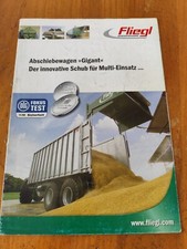 Fliegl Abschiebewagen Gigant prospekt traktor tractor brochure 28