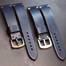 Echtleder Uhren Armband Navy