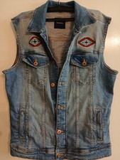 C&A Jeansweste Gr. S blau 98% Baumwolle 2% Elastan