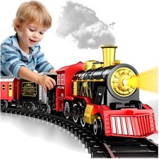 Eisenbahn Kinder, elektrische Zugset, Licht, Sound, Weihnachtsbaum, Spielzeug