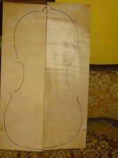 Tonholz, Tonewood, interessanter alter Ahorn groß für Cello, old flamed maple