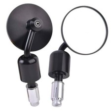 22mm 7/8" Bar End Motorrad Spiegel Lenkerendenspiegel Rückspiegel Rund Universal