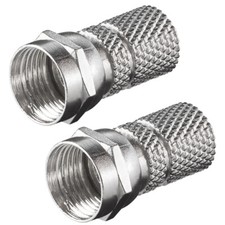 2x F-Stecker Kabel 7,3 mm Antennen Sat Anlage LNB TV Montage Koax Stück Receiver