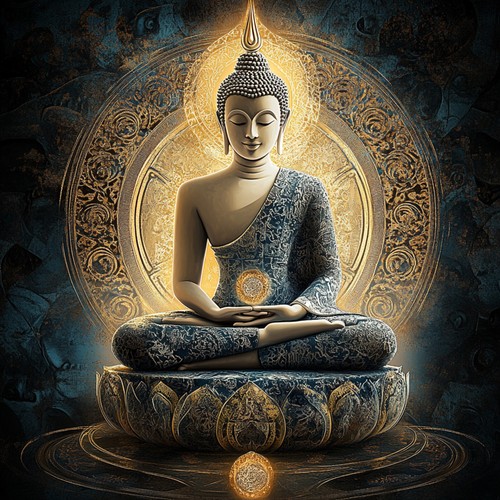 Wandbild buddha statue - buddha,