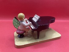 Wendt und Kühn Engel mit Klavier antik Vorkrieg seltener Sockel Erzgebirge Figur