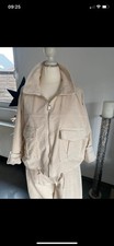 Neu Kurz Kord Jacke Beige