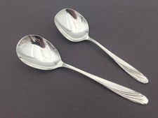 2 x Vorleger-Löffel - WMF Wien 4000 - 90er Silber