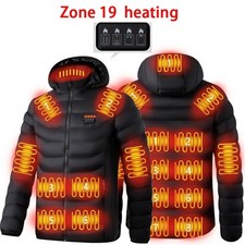 Herren Damen USB Elektrische Beheizbare Heizjacke Mantel Beheizte Warm Hoodie