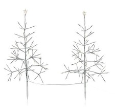 LED Bäumchen Lichterzauber Weihnachten 2er Set Lichter 160 LEDs 80 cm B-WARE