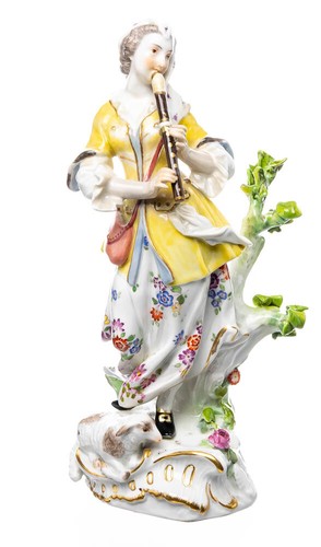 Figur große schäferin mit - schäferin,