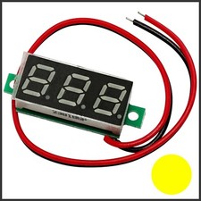Led voltmeter gelb - -gelb-, mini
