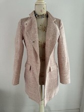 Damen Zara Jacke Blazer Mantel Rosa Gr. M Aber Passt Einer Gr. S Guter Zustand