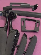 BMW E46 Coupe Interieurleisten Schwarz Hochglanz Armlehne Komplett