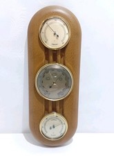 Hygrometer Wetterstation mit Thermometer Holz Abgerundet #1