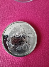 Silbermünze, Schildkröte, 1