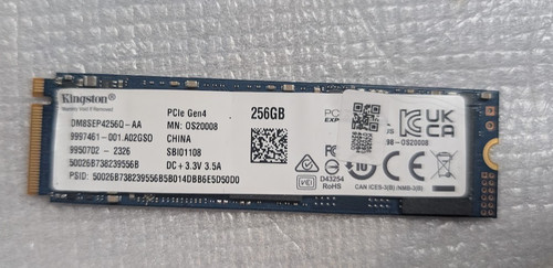 Kingston 256gb nvme - nvme, ssd