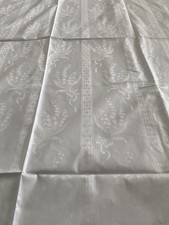 Damast Stoff weiß 7,80 Meter x 1,30 Meter