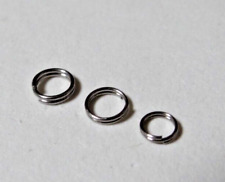 50 St. SPRENGRINGE EDELSTAHL ANGELN RINGE SPLIT RING SPRINGRINGE  5-6,5mm.