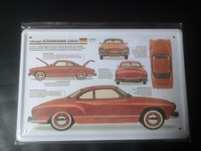 Blechschild Schild 20x30 VW Karmann Ghia Infoschild, Bild, Deko PK3