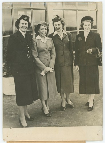 Vier stewardess verschiedener - vier,