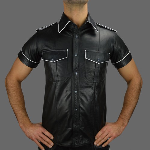Awanstar nappa leder hemd - awanstar,