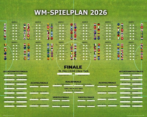 Spielplan poster - spielplan,