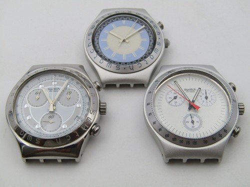 3er set swatch irony chrono - swatch,