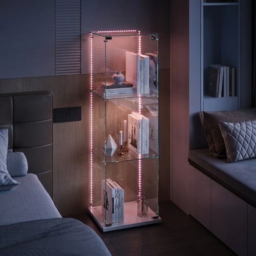 Hartglas vitrine - hartglas,