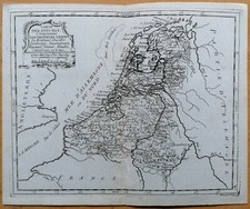 Laporte Original Kupferstich Karte Niederlande Belgien - 1777