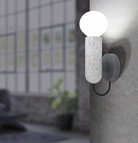 Wandlampe wandleuchte grau - ,