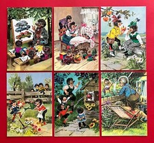 6 x AK MECKI um 1983 - 85 Igel Familie ( 111293