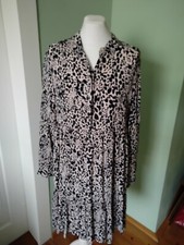 Superdry Kleid, Tunika, Schwarz Natur Animal Print Gr. 36 TOP!