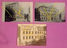 3 Fotos um 1920  :  3 Schulen der Schulstraße in Crimmitschau