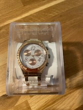 Swatch Irony Chrono (YCG406G) in Rosegold/Dreamwhite, Damen Uhr, guter Zustand