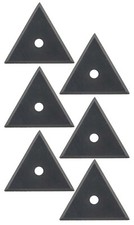 6 x Ersatzklinge für Dreikant