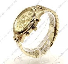 Michael Kors MK8281 Lexington Chronograph 45mm Quarz Champagner Dial Herrenuhr