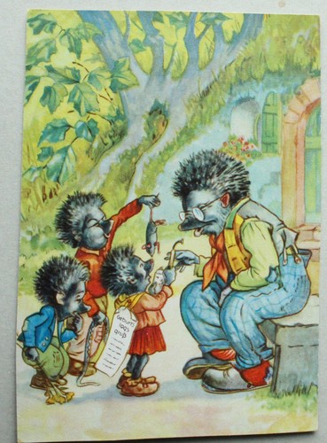 Postkarte steiff mecki - postkarte:,