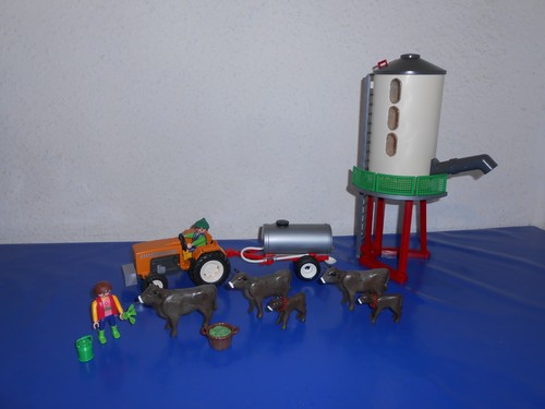 Playmobil kühe silo - kühe, traktor