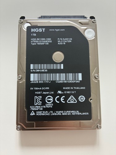 Hgst 1tb festplatte 2 5 - festplatte, 2,5