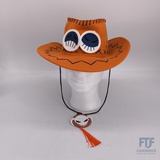 thematys Portgas D. Ace Piratenhut - Stilvoller One Anime Sonnenhut für Cosplay 