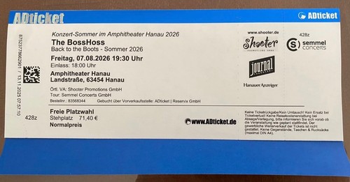 The bosshoss tickets - the,