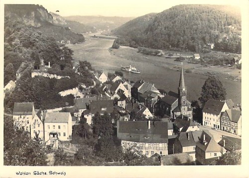 Wehlen sächsische schweiz - wehlen, ak