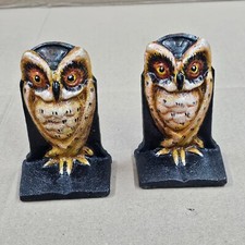 1 Paar Buchstützen  Eulen