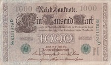 Reichsbanknote Ein Tausend