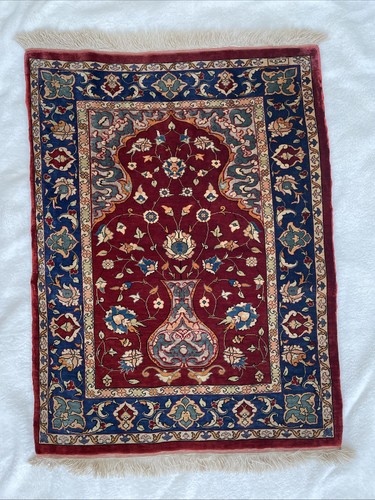 Isfahan perserteppich signiert - isfahan,
