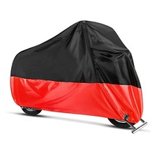 Motorrad Abdeckplane XL Abdeckhaube Faltgarage schwarz-rot gebraucht